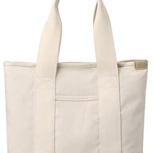 CORIOS Damen Tragetasche Große Kapazität Multifunktionale Schultertasche Casual Handtasche für Arbeit Schule Reise Weiß