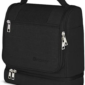 DELAWAY XXL Kulturbeutel zum Aufhängen Design 2026 | Große Kulturtasche für Damen & Herren | Waschtasche mit Kofferhalte