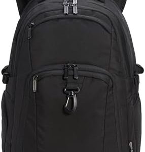 Amazon Basics Laptop-Rucksack, 17 in / 43,1 cm, schwarz