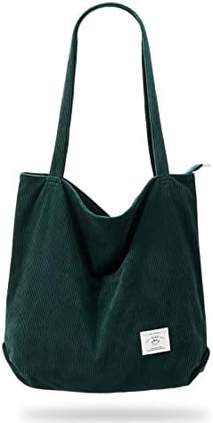 31uskw7idbl. ac .jpg KALIDI cord Tasche Damen Groß Shopper Tasche mit Reißverschluss für Arbeit und Büro