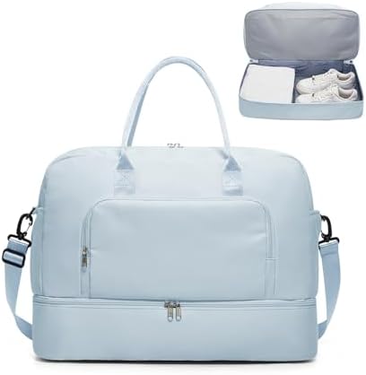 31udzbt0x l. ac .jpg SEAFEEWasserdatenschützende Reisetasche Damen Fitnesstasche A11-Beige Braun