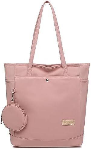 31yyq bw8wl. ac .jpg JANSBEN Damen Shopper-Tasche mit Reißverschluss Rosa