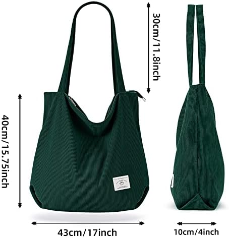 41 xfpnshkl. ac .jpg KALIDI cord Tasche Damen Groß Shopper Tasche mit Reißverschluss für Arbeit und Büro