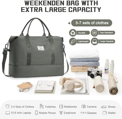 410 x5fwrvl. ac .jpg SEAFEEWasserdatenschützende Reisetasche Damen Fitnesstasche A11-Beige Braun