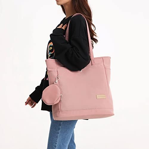 4119pu90n3l. ac .jpg JANSBEN Damen Shopper-Tasche mit Reißverschluss Rosa