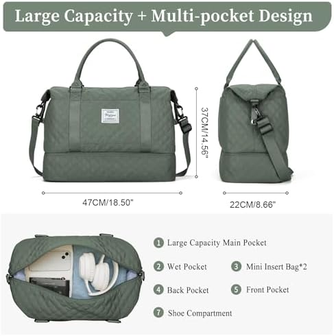 411aft6tyfl. ac .jpg SEAFEEWasserdatenschützende Reisetasche Damen Fitnesstasche A11-Beige Braun