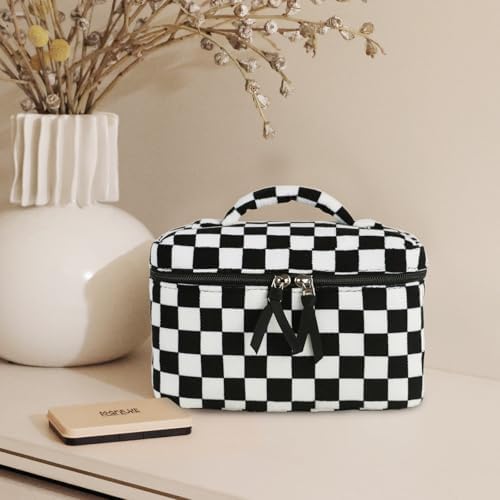 414pjqlco8l. ac .jpg Niedliche Cord Kosmetiktasche Erdbeere für Damen und Mädchen Global Recycled Standard Kulturtasche und Reise Kulturbeu