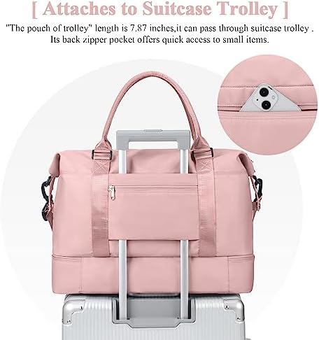 415dtgofkwl. ac .jpg SEAFEEWasserdatenschützende Reisetasche Damen Fitnesstasche A11-Beige Braun