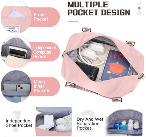 416pwonneul. ac .jpg SEAFEEWasserdatenschützende Reisetasche Damen Fitnesstasche A11-Beige Braun