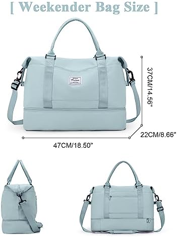 417opclhxql. ac .jpg SEAFEEWasserdatenschützende Reisetasche Damen Fitnesstasche A11-Beige Braun