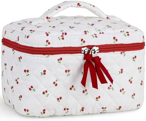 417sndkyfal. ac .jpg Niedliche Cord Kosmetiktasche Erdbeere für Damen und Mädchen Global Recycled Standard Kulturtasche und Reise Kulturbeu