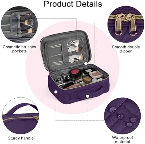 417y6xlfrcl. ac .jpg IGOLUMON Kulturtasche Damen zum Aufhängen Schwarz - wasserdicht - Große Make-up-Tasche für Reise - Kosmetiktasche - 2 St