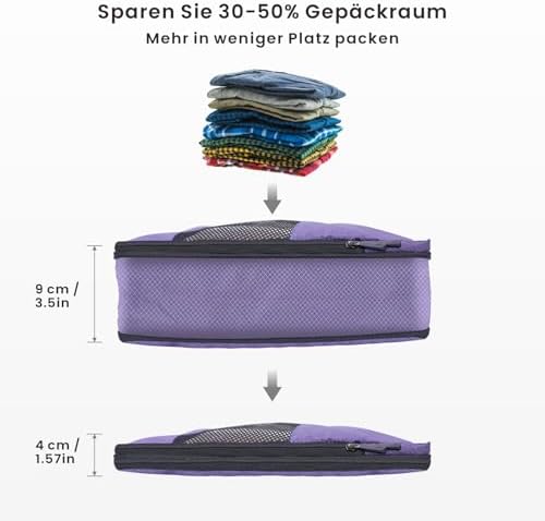 418kny9de5l. ac .jpg Carttiya Koffer Organizer Kompression Set für Reisende, Compression Packing Cube, Komprimierbare Packwürfel zur Organisa