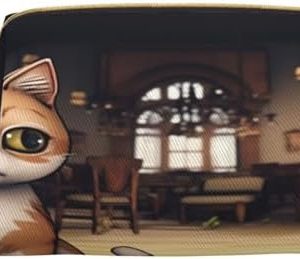 YVNKHZ rhyme YVNKHKU Make-up-Tasche für Damen Showe-Bürste Hautpflege Reise-Organizer Weiss.opulenter Garten