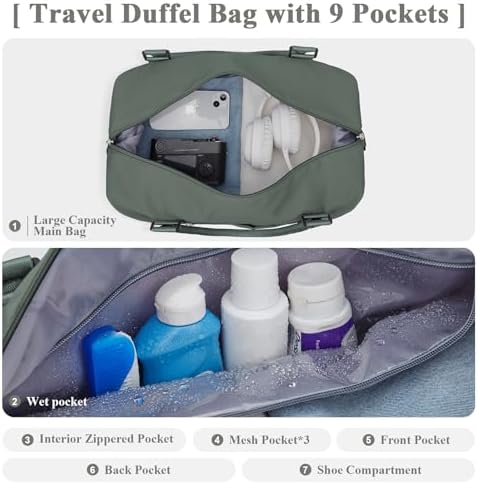 419kgby8kul. ac .jpg SEAFEEWasserdatenschützende Reisetasche Damen Fitnesstasche A11-Beige Braun