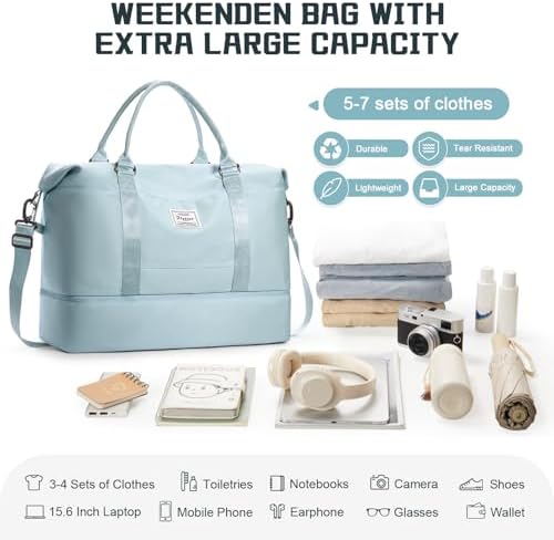 419lbvtq4pl. ac .jpg SEAFEEWasserdatenschützende Reisetasche Damen Fitnesstasche A11-Beige Braun