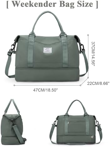 41aes8y0vzl. ac .jpg SEAFEEWasserdatenschützende Reisetasche Damen Fitnesstasche A11-Beige Braun