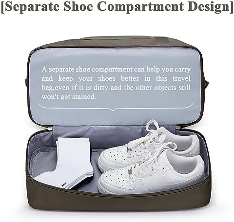 41ims73pp1l. ac .jpg SEAFEEWasserdatenschützende Reisetasche Damen Fitnesstasche A11-Beige Braun