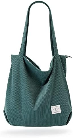 41navjnvbbl. ac .jpg KALIDI cord Tasche Damen Groß Shopper Tasche mit Reißverschluss für Arbeit und Büro