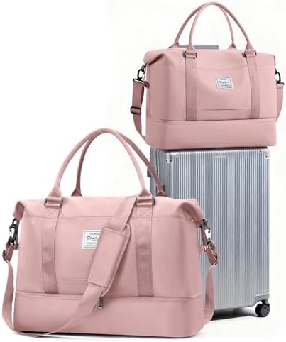 41ompl6ql2l. ac .jpg SEAFEEWasserdatenschützende Reisetasche Damen Fitnesstasche A11-Beige Braun