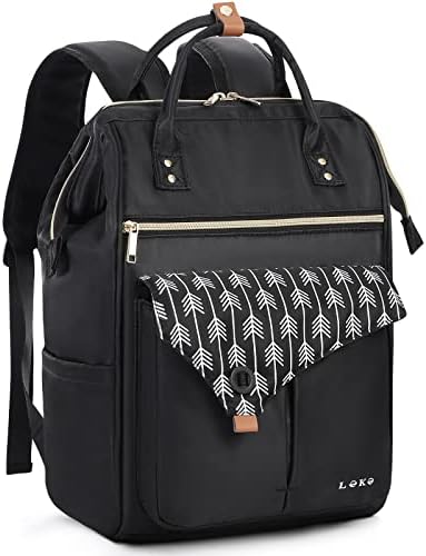 41oupamhiul. ac .jpg Lekesky Damen Anti Diebstahl Rucksack mit Laptopfach & 15.6 Zoll Laptop, Arbeitsrucksack Schultasche & Tagepack, Grau L