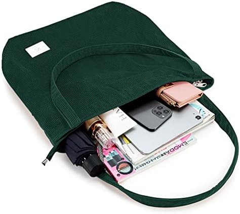 41q3ehmj hl. ac .jpg KALIDI cord Tasche Damen Groß Shopper Tasche mit Reißverschluss für Arbeit und Büro