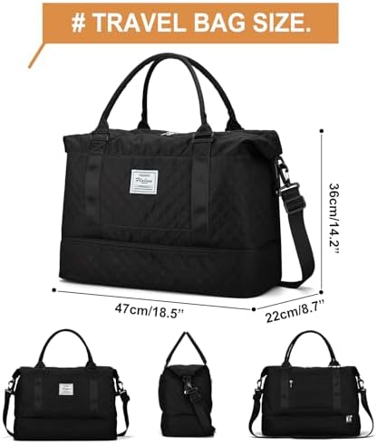 41qpfkj0zal. ac .jpg SEAFEEWasserdatenschützende Reisetasche Damen Fitnesstasche A11-Beige Braun