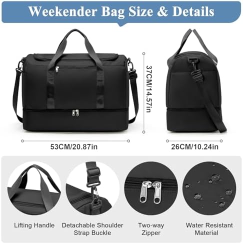 41qmi4nyxl. ac .jpg SEAFEEWasserdatenschützende Reisetasche Damen Fitnesstasche A11-Beige Braun