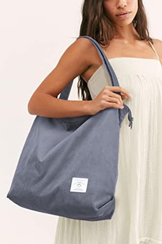 41rg3ktfvzl. ac .jpg KALIDI cord Tasche Damen Groß Shopper Tasche mit Reißverschluss für Arbeit und Büro