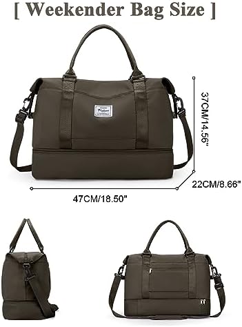 41snzbxjul. ac .jpg SEAFEEWasserdatenschützende Reisetasche Damen Fitnesstasche A11-Beige Braun