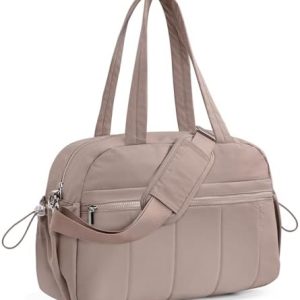 Outplea Klein Sporttasche mit Nassfach Khaki Damen Yogatasche Saunatasche Fitness Schwimmenarbeit