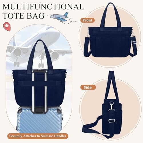 41wtcscqvxl. ac .jpg TEUEN Handtasche Damen Mittelgroß Leichte Henkeltaschen für Arbeit Reisen mit Reißverschluss Einkaufen Schule Shopper Cr