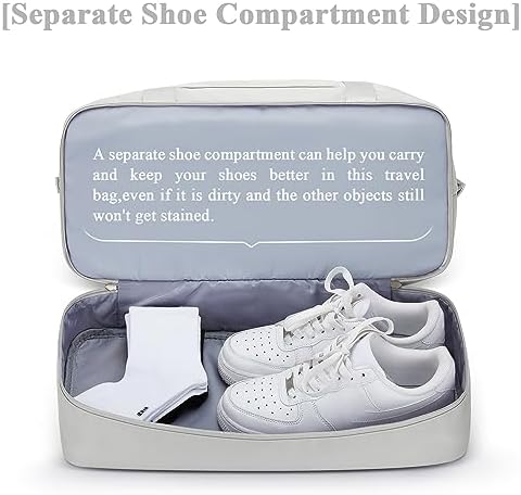 41x kshkn8l. ac .jpg SEAFEEWasserdatenschützende Reisetasche Damen Fitnesstasche A11-Beige Braun