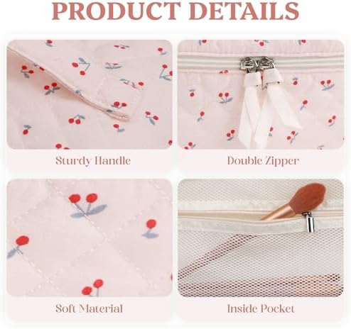 41yupjx4bsl. ac .jpg Niedliche Cord Kosmetiktasche Erdbeere für Damen und Mädchen Global Recycled Standard Kulturtasche und Reise Kulturbeu