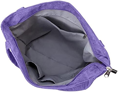 41zd48fmvsl. ac .jpg KALIDI cord Tasche Damen Groß Shopper Tasche mit Reißverschluss für Arbeit und Büro