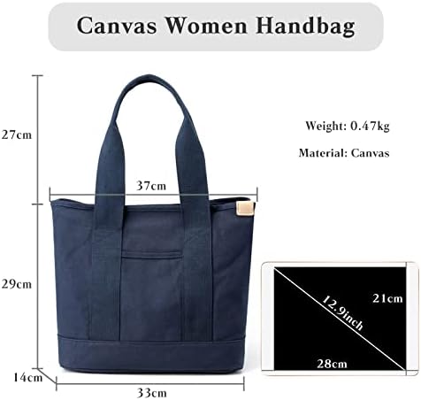 41zxcnvxydl. ac .jpg CORIOS Damen Tragetasche Große Kapazität Multifunktionale Schultertasche Casual Handtasche für Arbeit Schule Reise Weiß