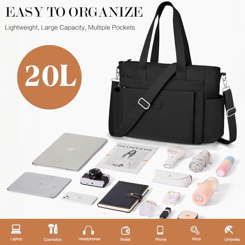 41bm98ujayl. ac .jpg TEUEN Handtasche Damen Mittelgroß Leichte Henkeltaschen für Arbeit Reisen mit Reißverschluss Einkaufen Schule Shopper Cr