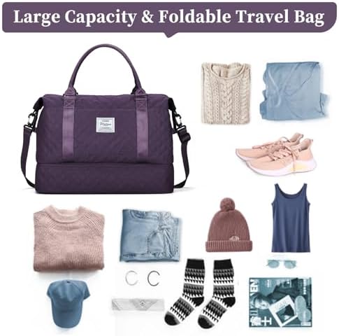 41cvzh2zbol. ac .jpg SEAFEEWasserdatenschützende Reisetasche Damen Fitnesstasche A11-Beige Braun