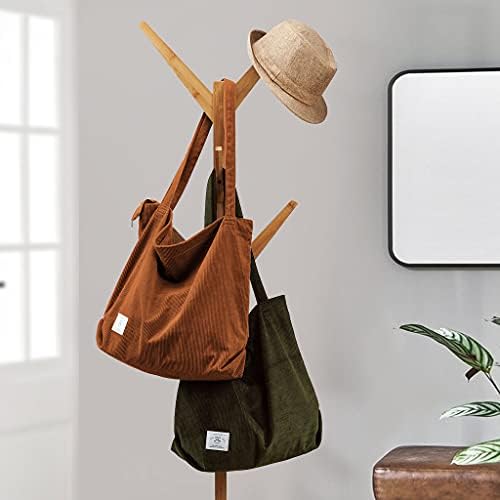 41df4jhlz7l. ac .jpg KALIDI cord Tasche Damen Groß Shopper Tasche mit Reißverschluss für Arbeit und Büro