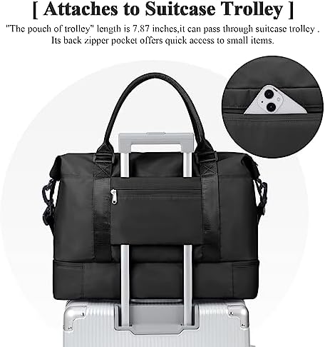 41eox1zxscl. ac .jpg SEAFEEWasserdatenschützende Reisetasche Damen Fitnesstasche A11-Beige Braun