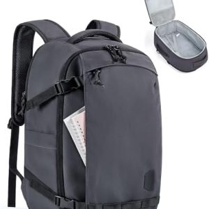Bagsmart Laptop Rucksack Damen Iata-Zugelassene Reisetasche Wasserdicht FüR Reise Und Wandern Schwarz