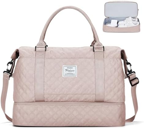 41eti7hcq0l. ac .jpg SEAFEEWasserdatenschützende Reisetasche Damen Fitnesstasche A11-Beige Braun