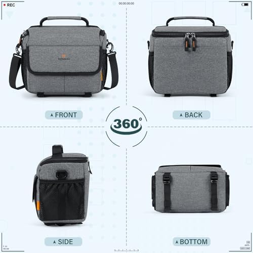 41gio4sgg5l. ac .jpg RAINSMORE DSLR/SLR Fototasche Wasserabweisend Stoßfeste mit Regenschutz-Hülle und Verstellbarem Gurt für Fotografen bei