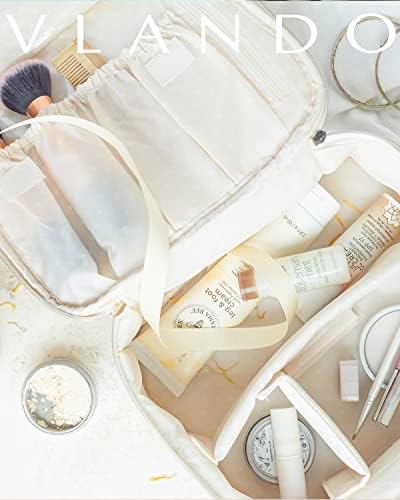 41hsl9de1nl. ac 1.jpg Vlando Größe Schminktasche Wasserdicht Tasche Organisator Kosmetiktasche