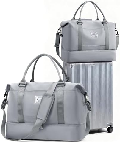 41ilhsz 2vl. ac .jpg SEAFEEWasserdatenschützende Reisetasche Damen Fitnesstasche A11-Beige Braun