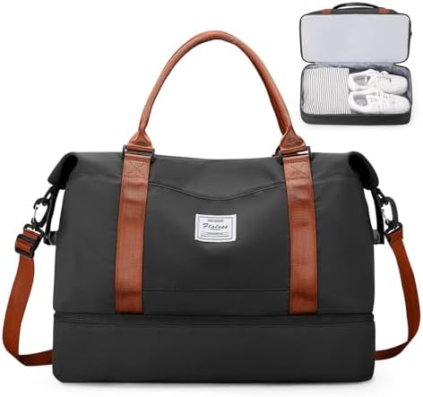 41ixbozjasl. ac .jpg SEAFEEWasserdatenschützende Reisetasche Damen Fitnesstasche A11-Beige Braun