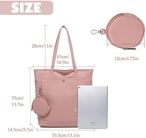 41jgdmluzfl. ac .jpg JANSBEN Damen Shopper-Tasche mit Reißverschluss Rosa