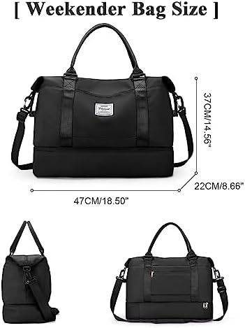 41lkfw4ibzl. ac .jpg SEAFEEWasserdatenschützende Reisetasche Damen Fitnesstasche A11-Beige Braun