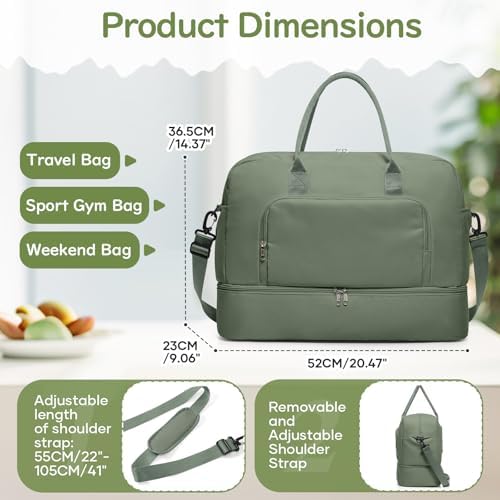 41oxttglkgl. ac .jpg SEAFEEWasserdatenschützende Reisetasche Damen Fitnesstasche A11-Beige Braun