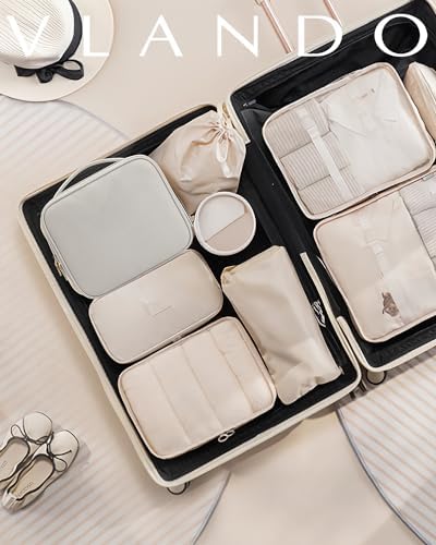 41qmmnzwnkl. ac 1.jpg Vlando Größe Schminktasche Wasserdicht Tasche Organisator Kosmetiktasche